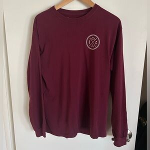 Sandcloud Maroon Long Sleeve Shirt